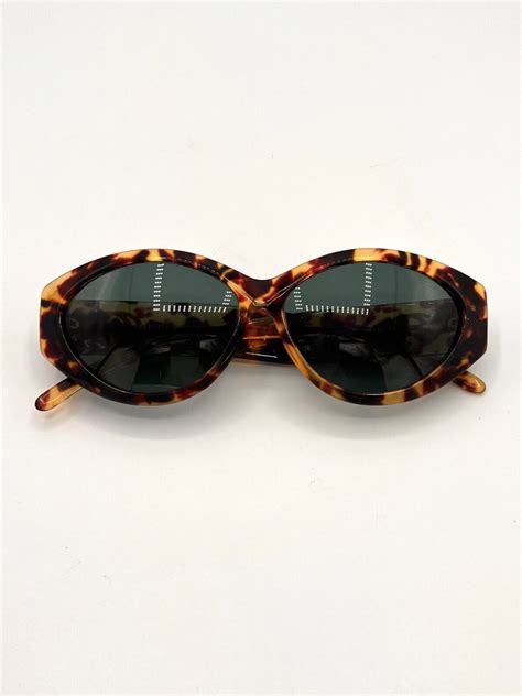 VINTAGE GUCCI GG 2195/S TORTOISE SHELL BROWN OVAL 